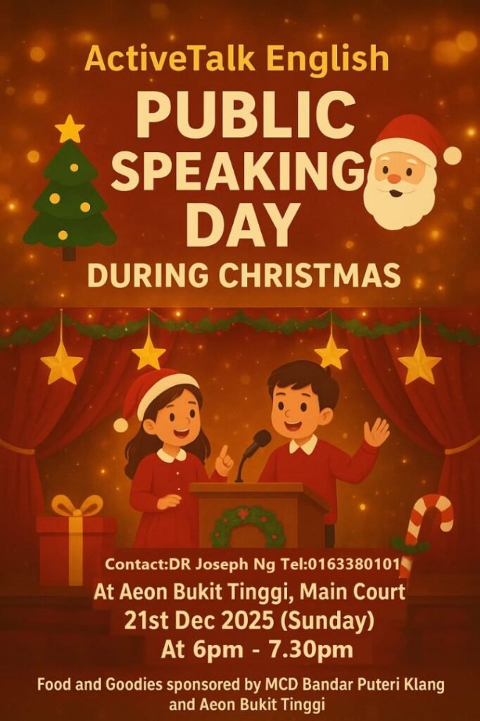Public Speaking Event on Christmas Malaysia